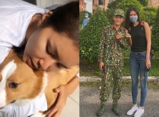 Minh Tú rưng rưng khi về đến Sài Gòn