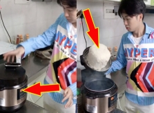 Mua nồi cơm điện chống dính, chàng trai tá hỏa khi nhìn thấy kết quả