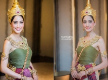 Mỹ nhân Thái Lan hóa thân thành nữ thần Songkran