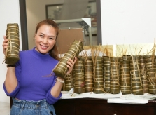 Mỹ Tâm làm mứt, gói bánh tét
