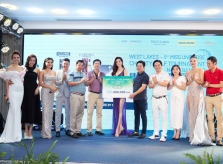 Gần 700 triệu đồng được quyên góp từ giải “West Lakes – Miss Universe Charity Golf Tournament Nam A Bank Cup”
