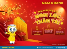 Nam A Bank tặng Lộc Xuân cho khách hàng giao dịch đầu năm