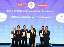 Nam A Bank  - Top 10 Thương hiệu Tăng trưởng Ấn tượng 2022