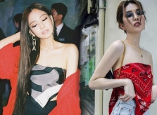 Ngọc Trinh học Jennie 'Black Pink' lấy khăn làm áo