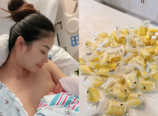 Phạm Hương dồi dào sữa cho con thứ 2