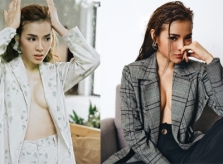 Phương Trinh Jolie phanh áo khoe ngực trần