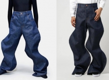 Quần jeans dáng lượn sóng khó mặc có giá hơn 20 triệu đồng