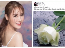 Quế Vân đáp trả khi bị anti-fan đặt cả vòng hoa trắng vì tưởng cô đã chết