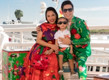 Vợ chồng Quốc Nghiệp làm mẫu thời trang