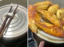 Cô nàng rán cá với kỹ thuật 'thượng thừa'