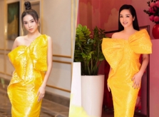 Sao Việt 'đụng' váy chiếc nơ của Vũ Ngọc và Son