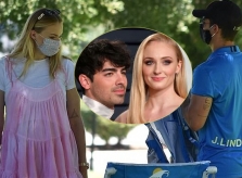 Sophie Turner bế bầu đi picnic cùng chồng