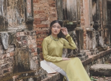 Tân Đại sứ Áo dài Việt Nam 2019 - Vũ Trần Bảo Nguyên trong bộ sưu tập Áo dài “Người xưa chốn cũ”