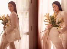 Tăng Thanh Hà đón đầu mốt suit trong suốt