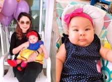 Thanh Thảo khoe con gái 4 tháng nặng 8 kg