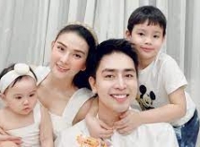 Thu Thủy mừng sinh nhật chồng trẻ