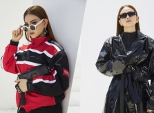 Thu Thủy cá tính với trang phục bằng nhựa dẻo