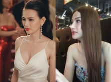 Thu Thủy xuất hiện khác lạ với chiếc cằm và mũi dài, nhọn