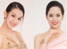 Hoa hậu Thùy Lâm diện váy xẻ ngực, Mai Phương khoe vai trần