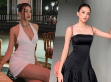 Tiểu Vy chuộng váy ngắn tôn dáng