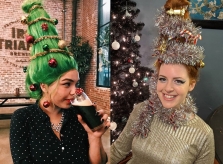Giới trẻ thế giới rộ mốt làm tóc dựng đứng như cây thông Noel