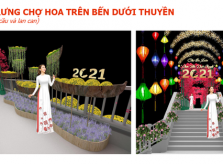 TP.HCM: Rực rỡ Chợ hoa xuân 'Trên bến dưới thuyền'