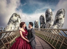 Ưng Hoàng Phúc, Kim Cương chụp ảnh cưới ở Cầu Vàng