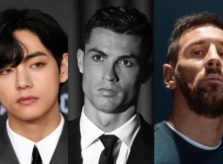V (BTS) xác lập kỷ lục mới, sánh ngang cùng Ronaldo và Messi