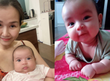 Con gái 3 tháng tuổi của Võ Hạ Trâm