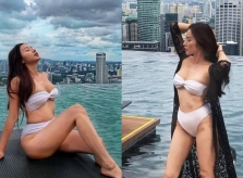 Yaya Trương Nhi để lộ vòng eo 
