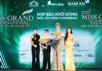 Hoa hậu Quý bà Hoàng Thanh Nga tiếp tục mang tuyệt phẩm vương miện đến Miss Grand Vietnam 2023