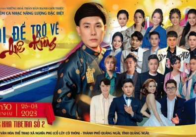 Đêm nhạc “Quê hương – Đi để trở về” sẽ ra mắt tại Quảng Ngãi 