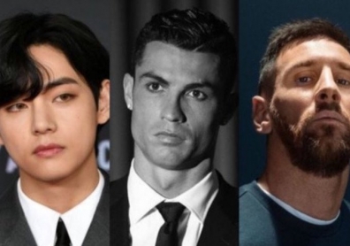 V (BTS) xác lập kỷ lục mới, sánh ngang cùng Ronaldo và Messi