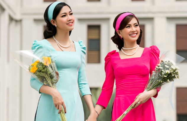 Thanh Thanh Tú, Diễm Trang khoe sắc với áo dài cách tân