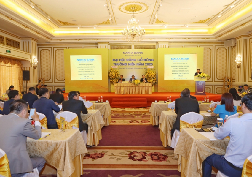 ĐHĐCĐ thường niên 2023: Nam A Bank niêm yết trên sàn HNX hoặc HOSE và mở rộng chi nhánh tại nước ngoài