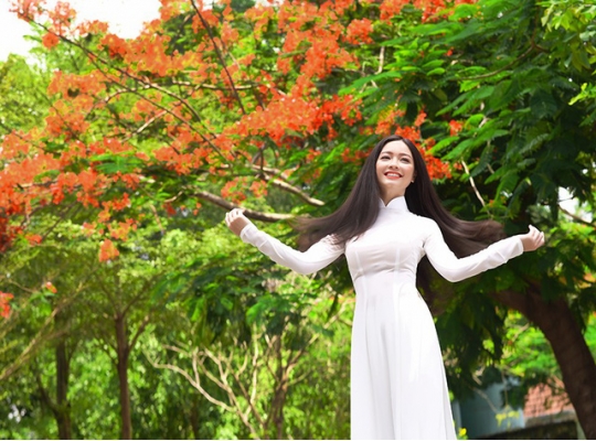 Tinh khôi tà áo trắng nữ sinh khi mùa phượng vĩ về